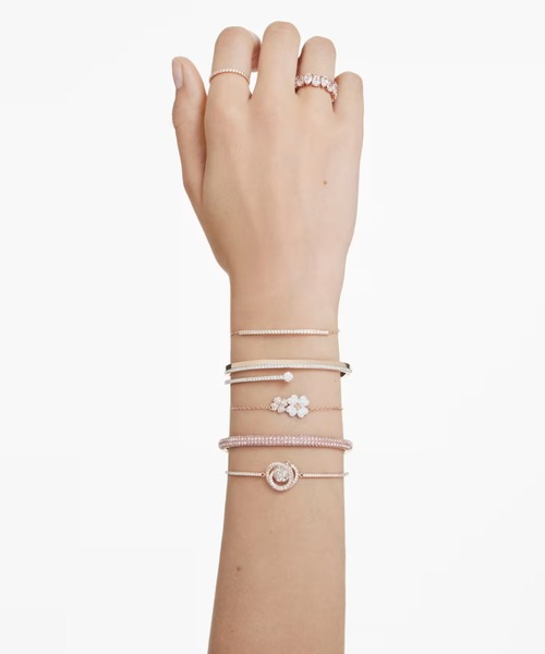 SWAROVSKI（スワロフスキー）の「【公式】【スワロフスキー】Matrix Vittore リング ラウンドカット, ホワイト, ローズゴールドトーン仕上げ（リング・レディース・ゴールド系その他2・50/58/55/52）」の2枚目の写真