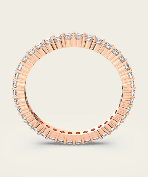 SWAROVSKI（スワロフスキー）の「【公式】【スワロフスキー】Matrix Vittore リング ラウンドカット, ホワイト, ローズゴールドトーン仕上げ（リング・レディース・ゴールド系その他2・50/58/55/52）」の5枚目の写真