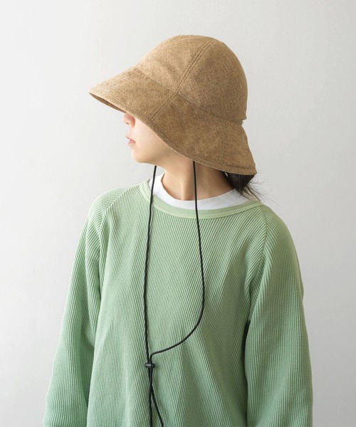 halo commodity（ハロ　コモディティー）の「halo commodity Roots Day Hat ハロコモディティ ルーツデイハット バケットハット 帽子（ハット・レディース・ベージュ/ナチュラル・FREE）」の2枚目の写真