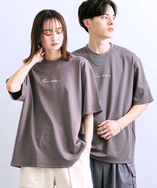 SENSE OF PLACE by URBAN RESEARCH(センスオブプレイスバイアーバンリサーチ)の「『ユニセックス』シシュウポンチショートスリーブTシャツ(Tシャツ/カットソー・メンズ・ネイビー/ライトベージュ/ホワイト/ホワイト系その他/グリーン/ブラック/チャコールグレー・LARGE/MEDIUM)」の5枚目の写真
