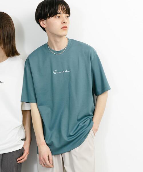 SENSE OF PLACE by URBAN RESEARCH(センスオブプレイスバイアーバンリサーチ)の「『ユニセックス』シシュウポンチショートスリーブTシャツ(Tシャツ/カットソー・メンズ・ネイビー/ライトベージュ/ホワイト/ホワイト系その他/グリーン/ブラック/チャコールグレー・LARGE/MEDIUM)」の7枚目の写真