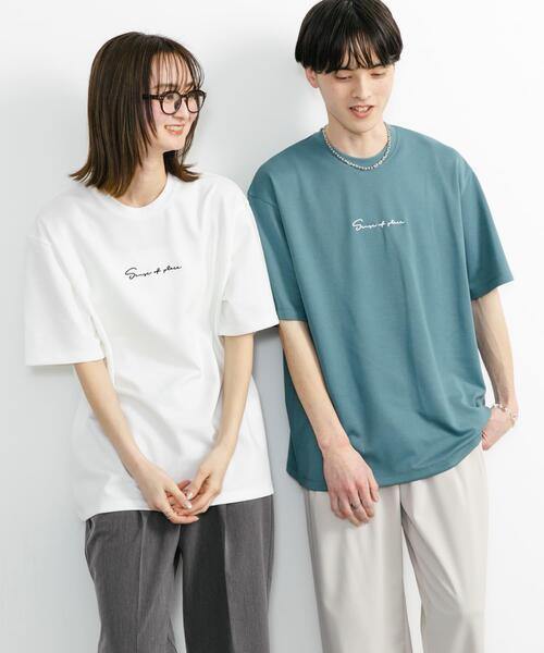 SENSE OF PLACE by URBAN RESEARCH(センスオブプレイスバイアーバンリサーチ)の「『ユニセックス』シシュウポンチショートスリーブTシャツ(Tシャツ/カットソー・メンズ・ネイビー/ライトベージュ/ホワイト/ホワイト系その他/グリーン/ブラック/チャコールグレー・LARGE/MEDIUM)」の11枚目の写真