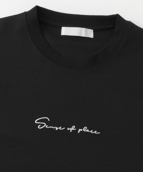 SENSE OF PLACE by URBAN RESEARCH(センスオブプレイスバイアーバンリサーチ)の「『ユニセックス』シシュウポンチショートスリーブTシャツ(Tシャツ/カットソー・メンズ・ネイビー/ライトベージュ/ホワイト/ホワイト系その他/グリーン/ブラック/チャコールグレー・LARGE/MEDIUM)」の20枚目の写真
