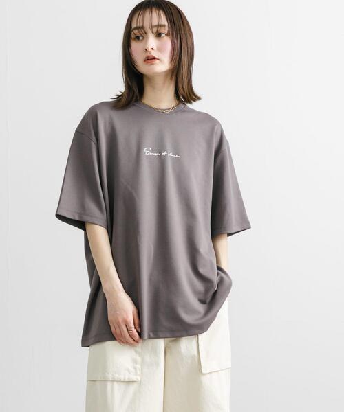 SENSE OF PLACE by URBAN RESEARCH(センスオブプレイスバイアーバンリサーチ)の「『ユニセックス』シシュウポンチショートスリーブTシャツ(Tシャツ/カットソー・メンズ・ネイビー/ライトベージュ/ホワイト/ホワイト系その他/グリーン/ブラック/チャコールグレー・LARGE/MEDIUM)」の21枚目の写真