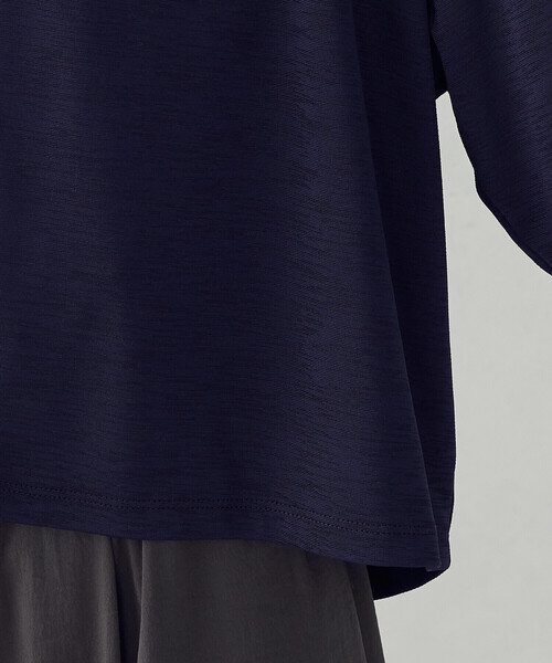 COMME CA ISM(コムサイズム)の「【接触冷感・UVカット】着流しフーディカーディガン(カーディガン/ボレロ・レディース・ライトグレー/ネイビー/ブラック・FREE)」の5枚目の写真