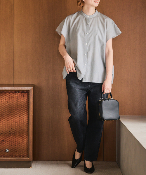 Spick & Span(スピックアンドスパン)の「フレアスリーブエアリーブラウス(シャツ/ブラウス・レディース・マルチ/その他10/ネイビー・FREE)」の19枚目の写真