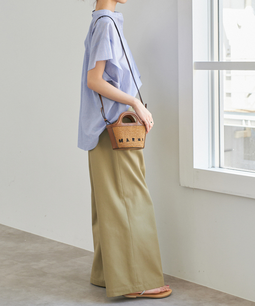 Spick & Span(スピックアンドスパン)の「フレアスリーブエアリーブラウス(シャツ/ブラウス・レディース・マルチ/その他10/ネイビー・FREE)」の15枚目の写真