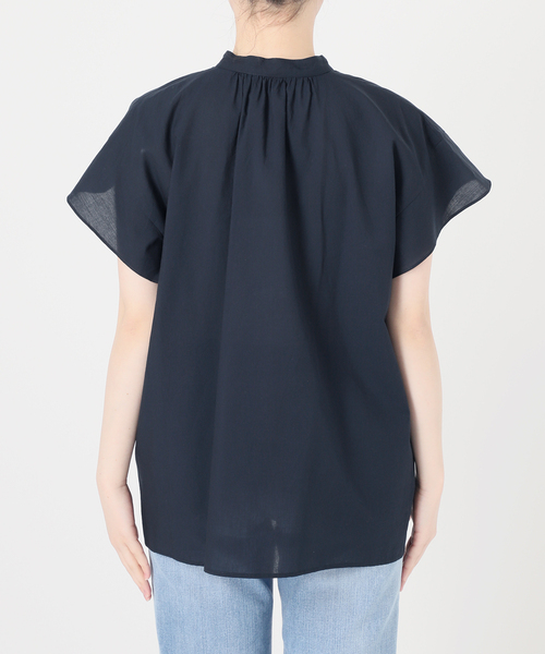 Spick & Span(スピックアンドスパン)の「フレアスリーブエアリーブラウス(シャツ/ブラウス・レディース・マルチ/その他10/ネイビー・FREE)」の12枚目の写真