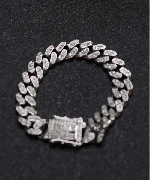 SPINNS（スピンズ）の「ボリュームブレスレット/ライトストーン（ブレスレット・メンズ・シルバー/ゴールド・ONESIZE）」の2枚目の写真