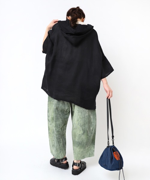 URCH RNA（アーチ アールエヌエー）の「R4322 ９分丈のムラ染めアルマジロパンツ（その他パンツ・レディース・グレー/オリーブ/ブルー・FREE）」の18枚目の写真