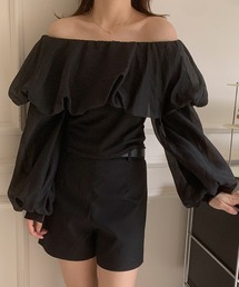 オフショル オフショルダー」に該当するトップス（ブラック/黒色系