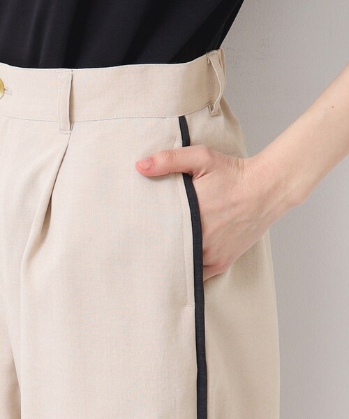 Dessin（デッサン）の「【セットアップ可能・洗える】タック入りワイドパンツ（S～L）（その他パンツ・レディース・ナチュラル/チャコールグレー/ピンク・02/01/03）」の21枚目の写真