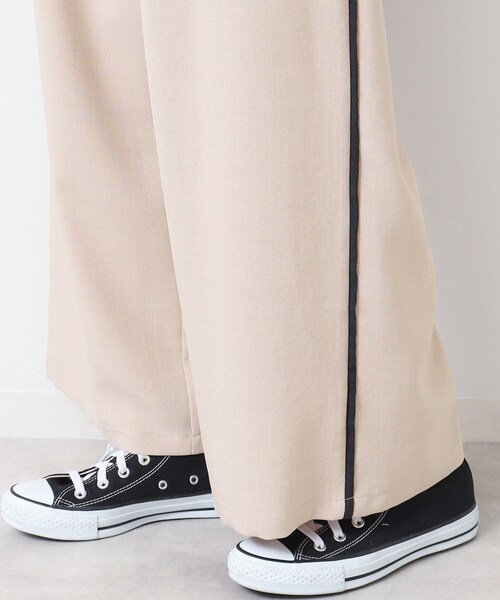 Dessin（デッサン）の「【セットアップ可能・洗える】タック入りワイドパンツ（S～L）（その他パンツ・レディース・ナチュラル/チャコールグレー/ピンク・02/01/03）」の22枚目の写真