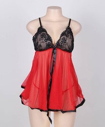 Diable baiser（ディアブルベーゼ）の「セクシーベビードールキャミソール×パンツ下着2点セット【大きいサイズ有】（インナーウェア/肌着）」