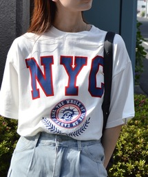 【spiritoso】 NYCフロッキーロゴTシャツ