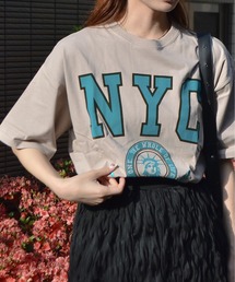 【spiritoso】 NYCフロッキーロゴTシャツ