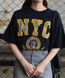 【spiritoso】 NYCフロッキーロゴTシャツ