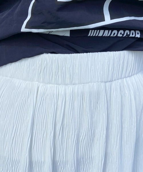 CRB（シーアールビー）の「プリーツIラインロングスカート（スカート・レディース・ブラック/グレー/アイボリー/グリーン/ブルー/ピンク/イエロー/ピンク系その他/ダークグリーン/オレンジ/ブラウン・F）」の22枚目の写真