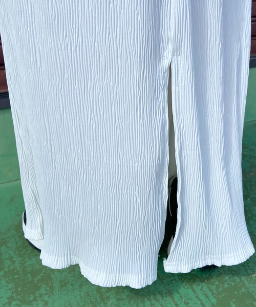 CRB（シーアールビー）の「プリーツIラインロングスカート（スカート・レディース・ブラック/グレー/アイボリー/グリーン/ブルー/ピンク/イエロー/ピンク系その他/ダークグリーン/オレンジ/ブラウン・F）」の20枚目の写真