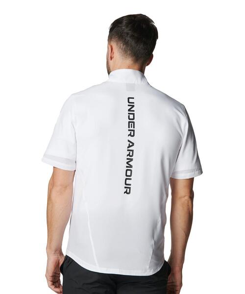 UNDER ARMOUR(アンダーアーマー)の「UAフレッシュウーブン フルジップ ショートスリーブ ジャケット(トレーニング/メンズ)(その他アウター・メンズ・ホワイト・L/XL/3XL/2XL/M/S)」の2枚目の写真
