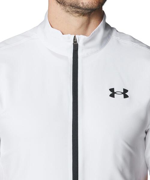 UNDER ARMOUR(アンダーアーマー)の「UAフレッシュウーブン フルジップ ショートスリーブ ジャケット(トレーニング/メンズ)(その他アウター・メンズ・ホワイト・L/XL/3XL/2XL/M/S)」の4枚目の写真