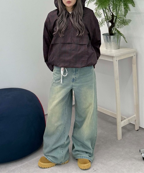 sedacle(セダクル)の「ヒップ配色デザインデニム(デニムパンツ・レディース・ブラック/ライトブルー・LARGE/SMALL/MEDIUM)」の15枚目の写真