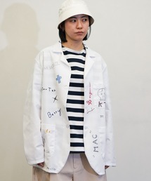 THRIFTY LOOK(XteB[bN)THRIFTY LOOK / XteB[bN MEMORIAL WHITE COUNTER COAT EMBROIDERY AWPbg hイ(̑AE^[)