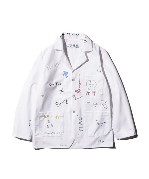 THRIFTY LOOK（スリフティールック）の「THRIFTY LOOK / スリフティールック MEMORIAL WHITE COUNTER COAT EMBROIDERY メモリアルジャケット 刺しゅう（その他アウター・メンズ・ホワイト・MEDIUM/X-LARGE/LARGE）」の10枚目の写真