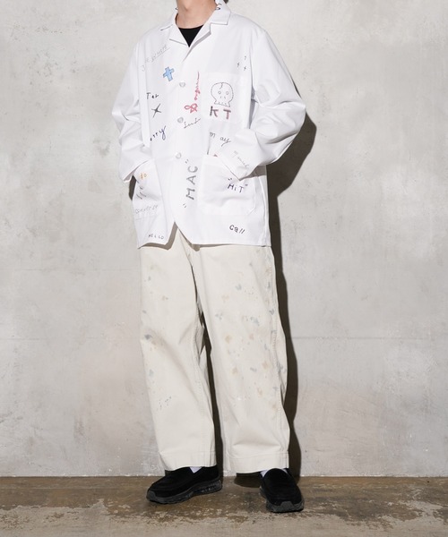 THRIFTY LOOK（スリフティールック）の「THRIFTY LOOK / スリフティールック MEMORIAL WHITE COUNTER COAT EMBROIDERY メモリアルジャケット 刺しゅう（その他アウター・メンズ・ホワイト・MEDIUM/X-LARGE/LARGE）」の9枚目の写真