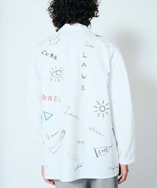 THRIFTY LOOK（スリフティールック）の「THRIFTY LOOK / スリフティールック MEMORIAL WHITE COUNTER COAT EMBROIDERY メモリアルジャケット 刺しゅう（その他アウター・メンズ・ホワイト・MEDIUM/X-LARGE/LARGE）」の6枚目の写真