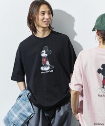 FREAK'S STORE | 限定展開 DISNEY/ディズニー/ミッキーマウス/別注 ビッグシルエット 両面プリントTシャツ/Chill(Tシャツ/カットソー)