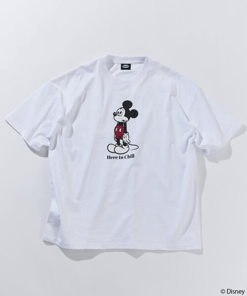 FREAK'S STORE（フリークスストア）の「限定展開 DISNEY/ディズニー/ミッキーマウス/別注 ビッグシルエット 両面プリントTシャツ/Chill（Tシャツ/カットソー・メンズ・グレー/ホワイト/ピンク/ブラック・SMALL/MEDIUM/LARGE）」の21枚目の写真