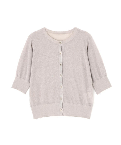 NATURAL BEAUTY BASIC（ナチュラルビューティーベーシック）の「◇ハーフスリーブラメカーディガン（カーディガン/ボレロ・レディース・ブラック/ベージュ/ライトグリーン・FREE）」の13枚目の写真