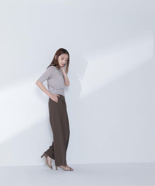 NATURAL BEAUTY BASIC（ナチュラルビューティーベーシック）の「◇ハーフスリーブラメカーディガン（カーディガン/ボレロ・レディース・ブラック/ベージュ/ライトグリーン・FREE）」の14枚目の写真