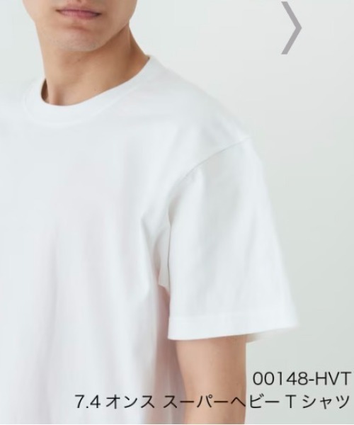 Printstar（プリントスター）の「7.4オンス ヘヴィウェイトTシャツ（Tシャツ/カットソー・メンズ・ブラック/チャコールグレー/ホワイト/ベージュ・SMALL/MEDIUM/LARGE/X-LARGE）」の11枚目の写真