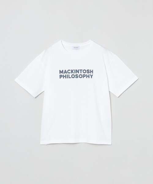 MACKINTOSH PHILOSOPHY ロゴ ロングTシャツ　白 MACKINTOSH PHILOSOPHY ロゴ ロングTシャツ白