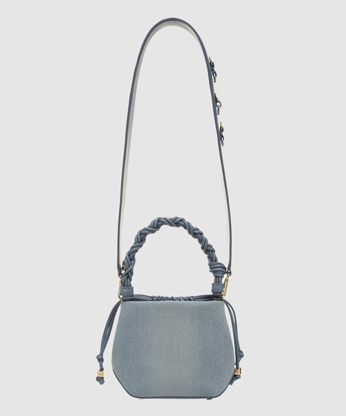 セール】Ganni Bou Bucket Bag Washed Denim Charms