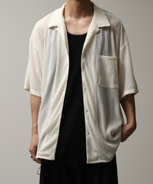 Art re A select（アトリエセレクト）の「-楊柳-ハーフスリーブ オープンカラーシャツ（シャツ/ブラウス）」