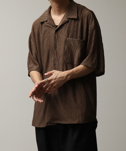 nowos ブラウス　楊柳シャツ JOURNAL STANDARD relume ブラウス シャツ 楊柳バンドカラー