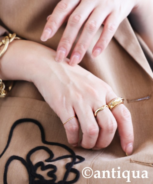 antiqua（アンティカ）の「リングセット（リング・レディース・ゴールド/シルバー・フリー）」の9枚目の写真