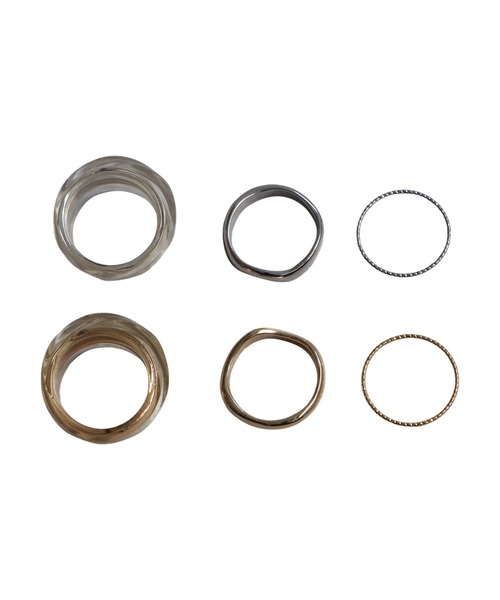 antiqua（アンティカ）の「リングセット（リング・レディース・ゴールド/シルバー・フリー）」の11枚目の写真