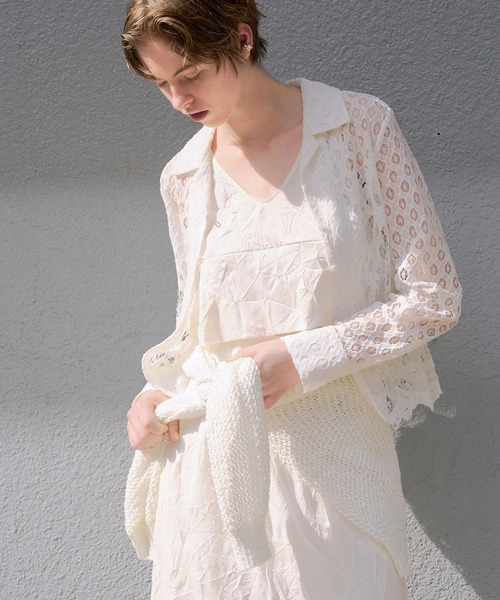 URBAN RESEARCH(アーバンリサーチ)の「『別注』GGG×URBAN RESEARCH クロップドワッシャートップス(タンクトップ・レディース・アイボリー/ブラック・FREE)」の11枚目の写真