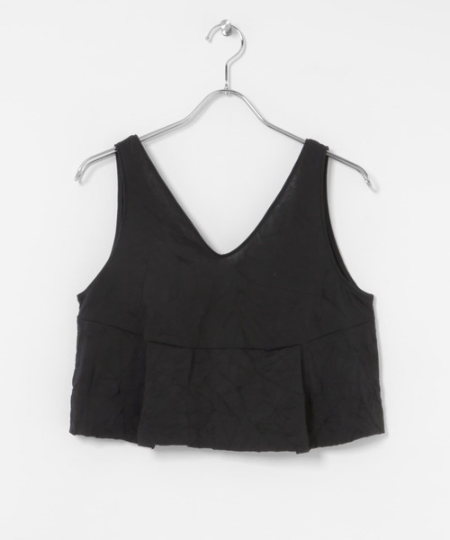URBAN RESEARCH(アーバンリサーチ)の「『別注』GGG×URBAN RESEARCH クロップドワッシャートップス(タンクトップ・レディース・アイボリー/ブラック・FREE)」の14枚目の写真