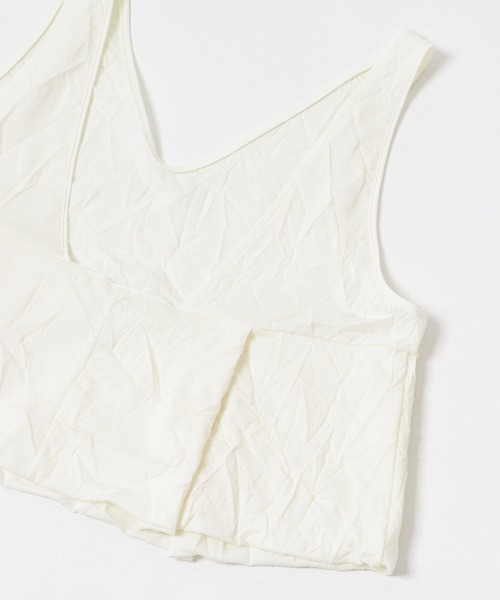 URBAN RESEARCH(アーバンリサーチ)の「『別注』GGG×URBAN RESEARCH クロップドワッシャートップス(タンクトップ・レディース・アイボリー/ブラック・FREE)」の17枚目の写真