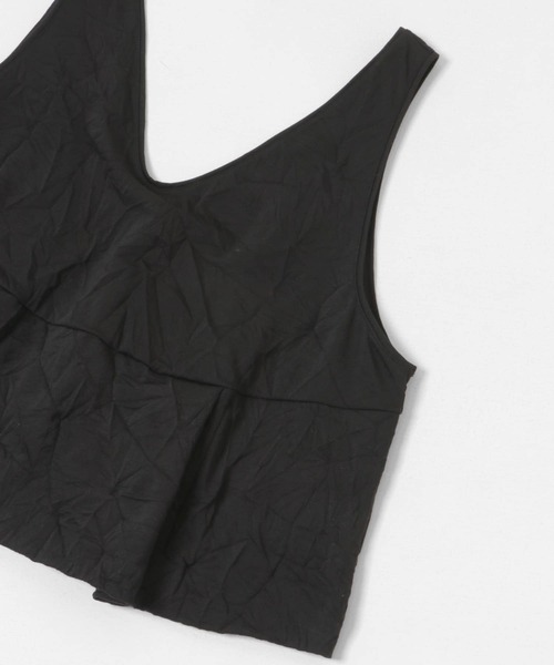 URBAN RESEARCH(アーバンリサーチ)の「『別注』GGG×URBAN RESEARCH クロップドワッシャートップス(タンクトップ・レディース・アイボリー/ブラック・FREE)」の21枚目の写真