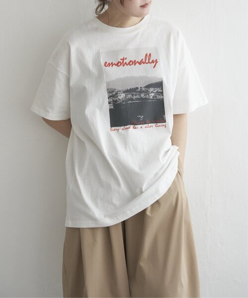 セール】フォトプリントカラーロゴオーバーTシャツ（Tシャツ