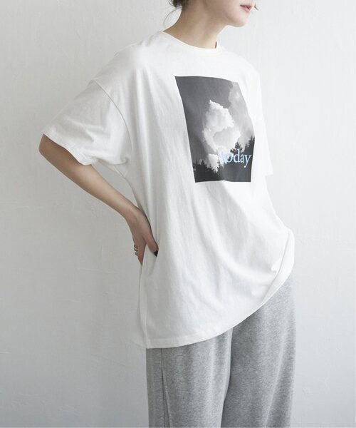 セール】フォトプリントカラーロゴオーバーTシャツ（Tシャツ