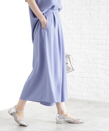 THE SHOP TK | フレアスカーチョ【防シワ/接触冷感/洗濯機OK/セットアップ可】(その他パンツ)