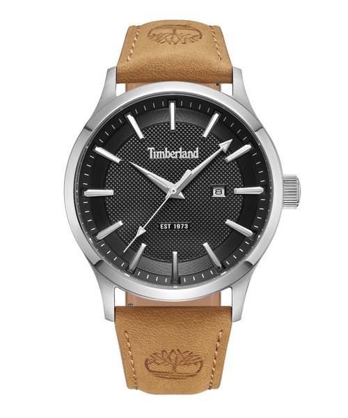 Timberland(ティンバーランド)の「「Timberland/ティンバーランド」 トランブル ブラック ダイヤル タン ベター レザー(アナログ腕時計・メンズ・タン・45mm)」の2枚目の写真