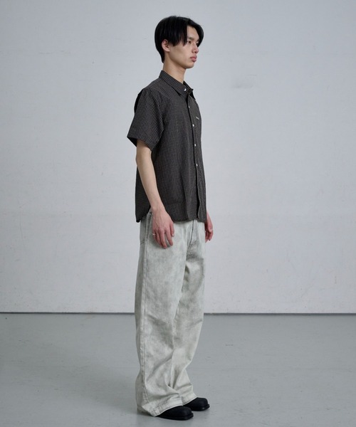 THE CLE(ザクレ)の「HERITAGE CHECK SHIRT / ヘリテージチェックシャツ【チェック柄】 シャツ トップス メンズ(シャツ/ブラウス・メンズ・ブラック/アイボリー・SMALL/MEDIUM/LARGE)」の3枚目の写真